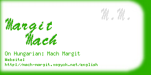 margit mach business card